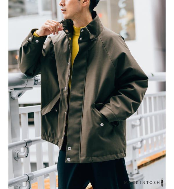 EDIFICE「《再入荷》MACKINTOSH(マッキントッシュ) 別注スカイスタンドカラーダウン ジャケット」|ダウン|カーキ