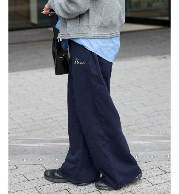 JOURNAL STANDARD「OE裏毛ワイドパンツ」|その他|ネイビー