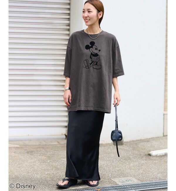JOURNAL STANDARD relume「【GOOD ROCK SPEED】＜MICKEY MOUSE＞フロッキープリントTシャツ」|Tシャツ・カットソー|