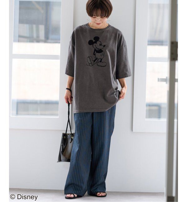 JOURNAL STANDARD relume「【GOOD ROCK SPEED】＜MICKEY MOUSE＞フロッキープリントTシャツ」|Tシャツ・カットソー|
