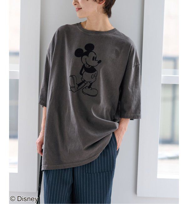 JOURNAL STANDARD relume「【GOOD ROCK SPEED】＜MICKEY MOUSE＞フロッキープリントTシャツ」|Tシャツ・カットソー|