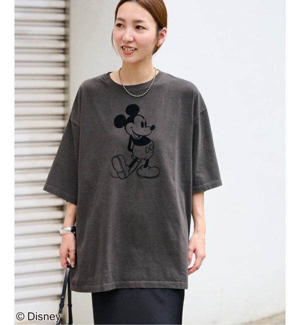 JOURNAL STANDARD relume「【GOOD ROCK SPEED】＜MICKEY MOUSE＞フロッキープリントTシャツ」|Tシャツ・カットソー|