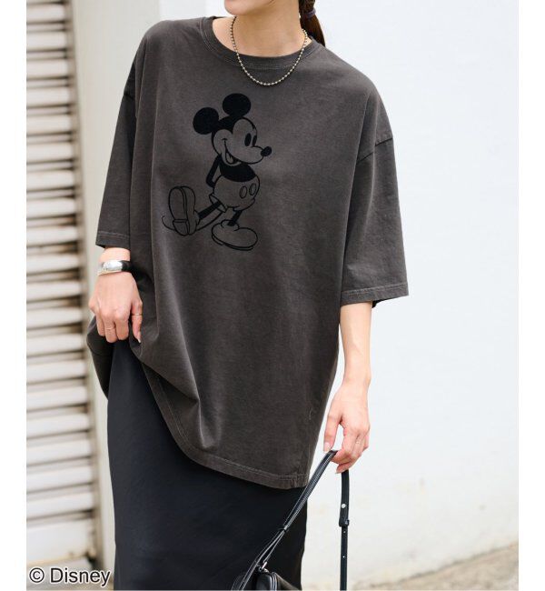 JOURNAL STANDARD relume「【GOOD ROCK SPEED】＜MICKEY MOUSE＞フロッキープリントTシャツ」|Tシャツ・カットソー|