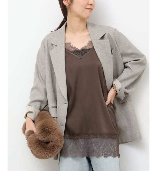 JOURNAL STANDARD relume「サテンレースキャミチュニック」|キャミソール|