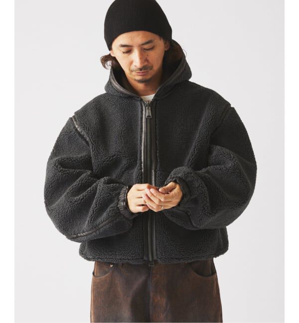 JOURNAL STANDARD relume「フェイクムートン リバーシブル フーディ ブルゾン」|その他|
