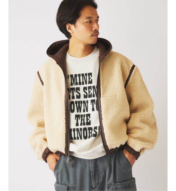 JOURNAL STANDARD relume「フェイクムートン リバーシブル フーディ ブルゾン」|その他|