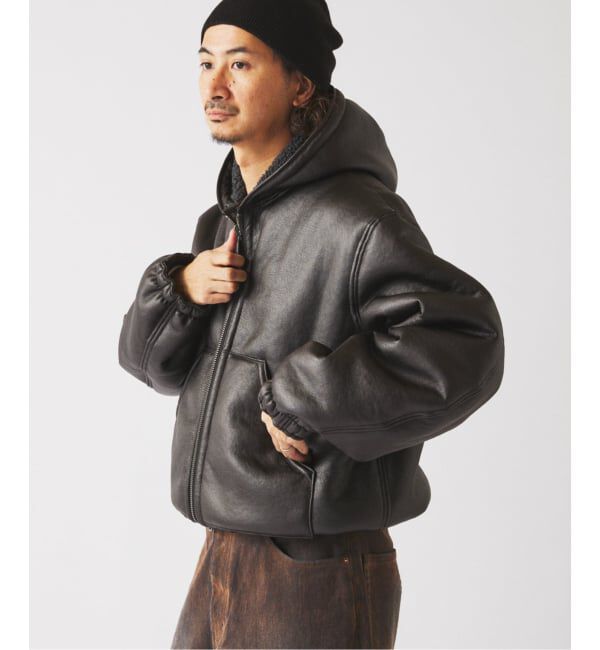 JOURNAL STANDARD relume「フェイクムートン リバーシブル フーディ ブルゾン」|その他|