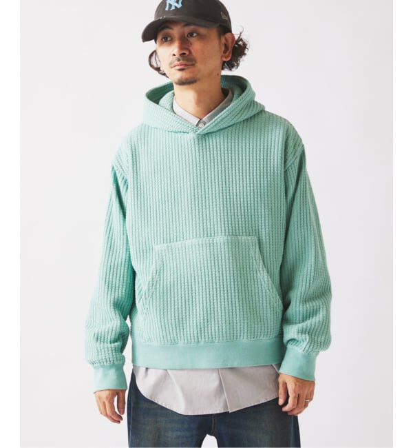 JOURNAL STANDARD relume「ガーメントダイ ビッグワッフル パーカー」|パーカー|