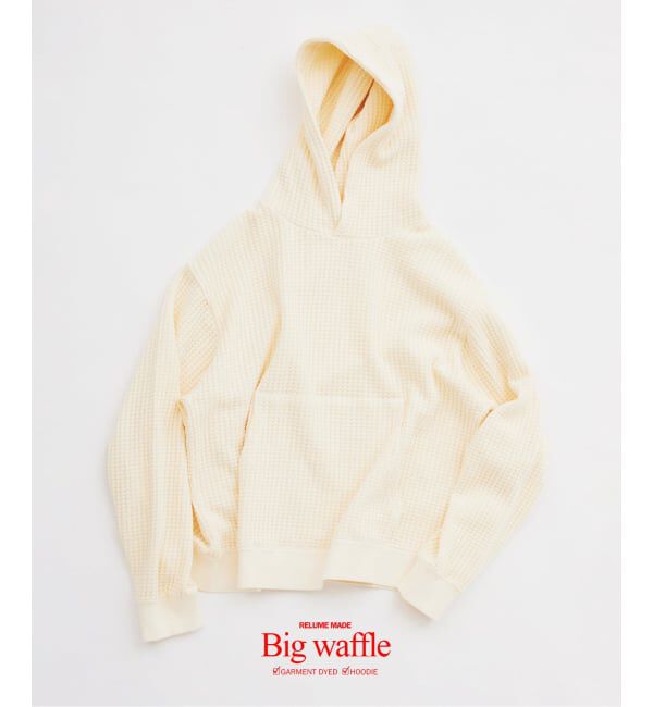 JOURNAL STANDARD relume「ガーメントダイ ビッグワッフル パーカー」|パーカー|ナチュラル