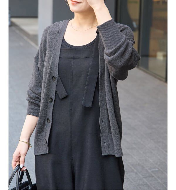 JOURNAL STANDARD「テープヤーンVカーディガン」|カーディガン|ブラック A