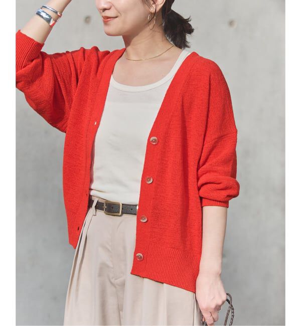 JOURNAL STANDARD「テープヤーンVカーディガン」|カーディガン|