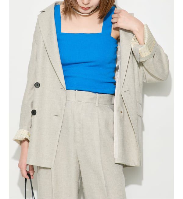 journal standard L'essage「《アンサンブル対応》ALLONGE ニットキャミソール」|キャミソール|ブルー