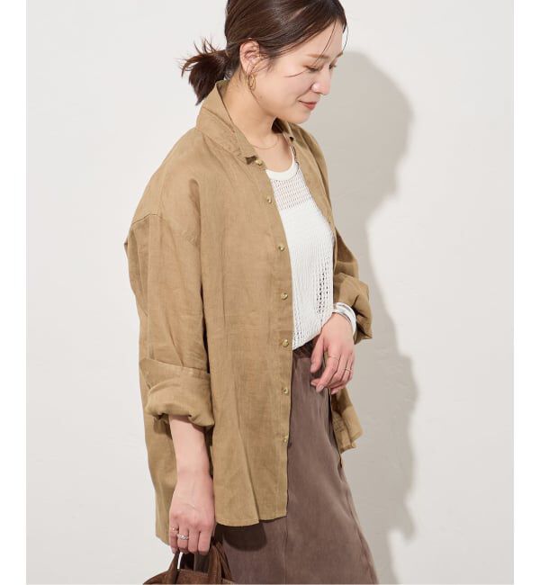 JOURNAL STANDARD「《予約》リネンレギュラーカラーシャツ」|シャツ・ブラウス|