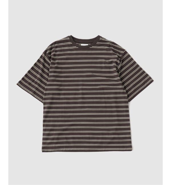 JOURNAL STANDARD「KAPTAIN SUNSHINE / キャプテンサンシャイン Hard Twisted Stripe Jersey」|Tシャツ・カットソー|ブラウン