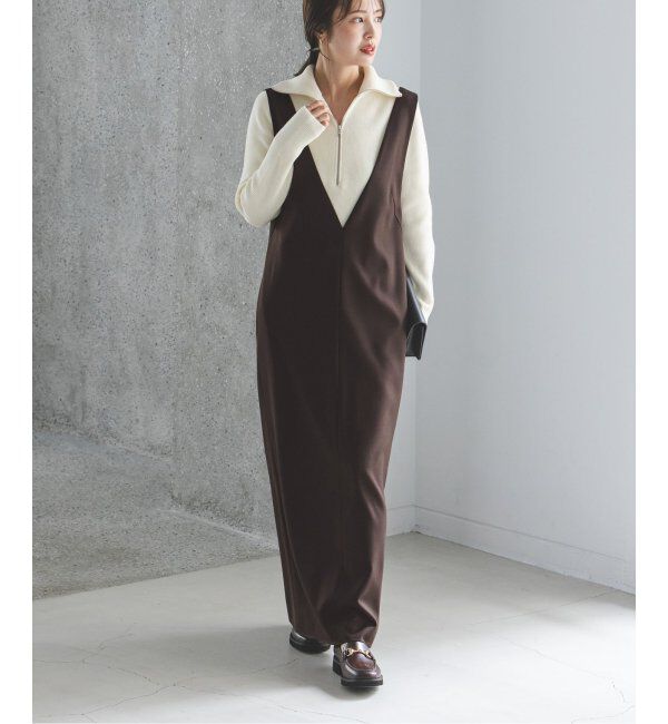 NOBLE「ストレートVネックワンピース」|ワンピース|