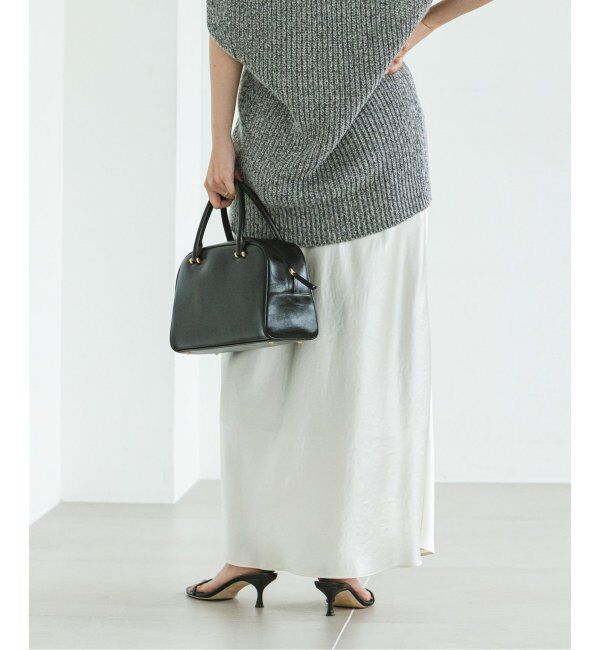 NOBLE「《追加》ナローAラインサテンスカート 2」|スカート|