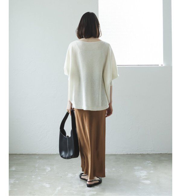 NOBLE「《追加》ナローAラインサテンスカート 2」|スカート|