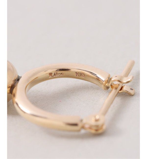 Lilas by Spick&Span「《WEB限定》5mmボールフープピアス K10(両耳)」|ピアス|