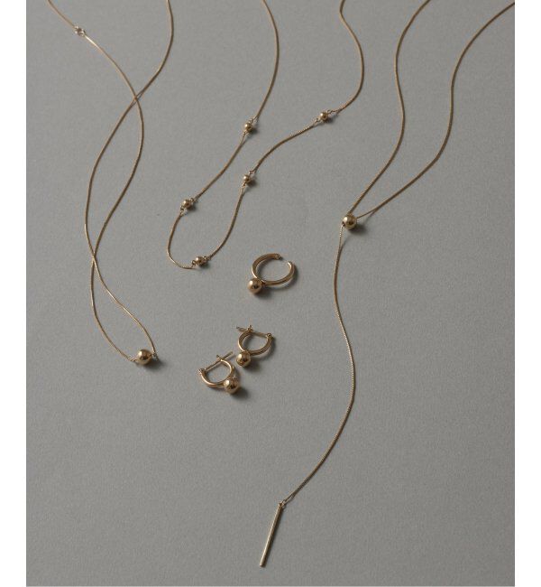 Lilas by Spick&Span「《WEB限定》5mmボールフープピアス K10(両耳)」|ピアス|