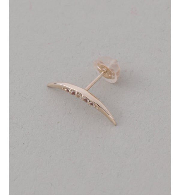 Lilas by Spick&Span「《WEB限定》ムーンラインホワイトトパーズピアス K10（両耳）」|ピアス|