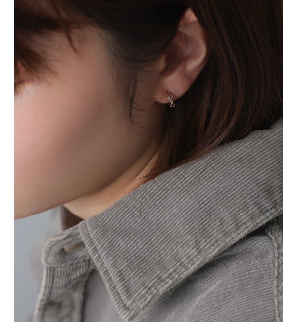 Lilas by Spick&Span「《WEB限定》バックルピアス K10（両耳）」|ピアス|