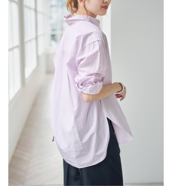 Spick and Span「ソフトタイプライターシャツ」|シャツ・ブラウス|パープルベース