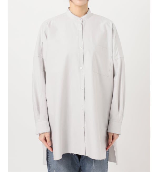 FRAMeWORK「バンドカラーロングシャツ」|シャツ・ブラウス|