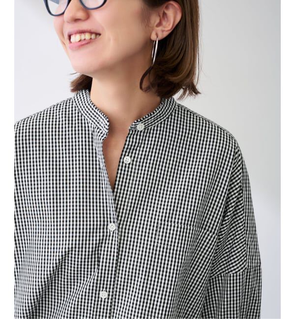 FRAMeWORK「バンドカラーロングシャツ」|シャツ・ブラウス|