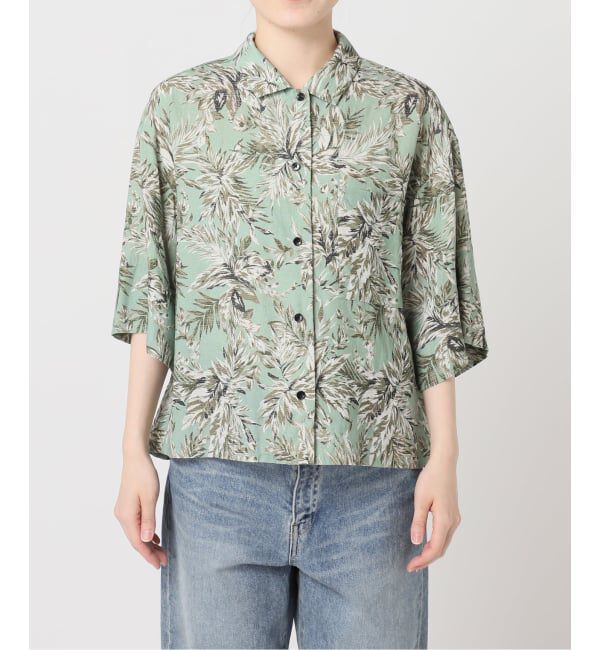 FRAMeWORK「≪予約≫リーフプリントオープンカラーシャツ」|シャツ・ブラウス|
