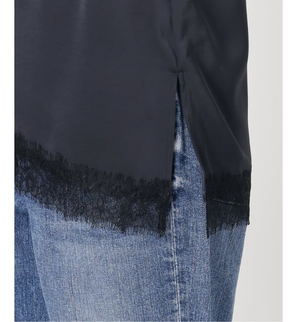 Spick and Span「《新色有り / 追加予約》サテンレースキャミソール」|キャミソール|