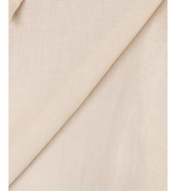 Spick and Span「《新色有り / ゆったりサイズ》追加予約 80リネンカシュクール ビッグシャツ」|シャツ・ブラウス|