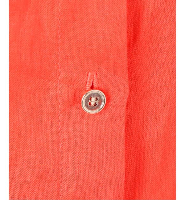 Spick and Span「《新色有り / ゆったりサイズ》追加予約 80リネンカシュクール ビッグシャツ」|シャツ・ブラウス|