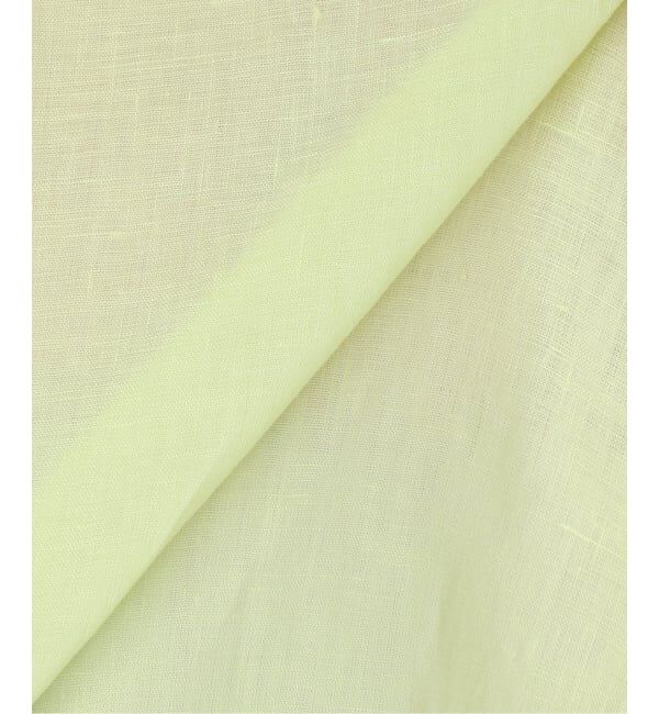 Spick and Span「《新色有り / ゆったりサイズ》追加予約 80リネンカシュクール ビッグシャツ」|シャツ・ブラウス|