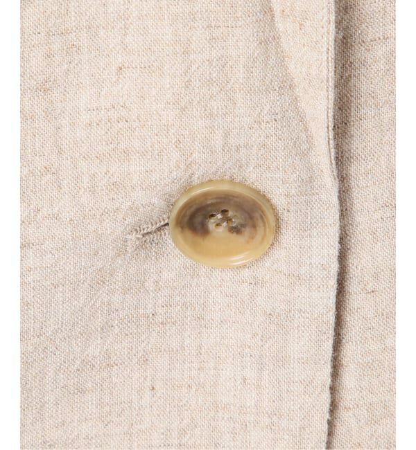  「【洗える】ウォッシャブルリネン混ジャケット」|テーラードジャケット|