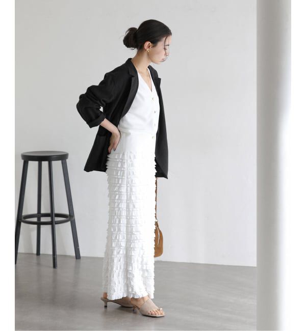  「【洗える】ウォッシャブルリネン混ジャケット」|テーラードジャケット|