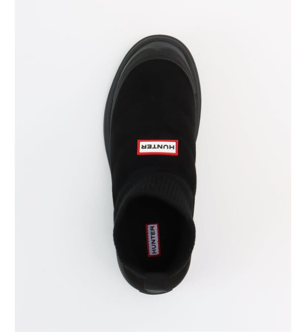  「HUNTER/ハンター SUEDE KNITTED CUFFBOOTS」|ショートブーツ|