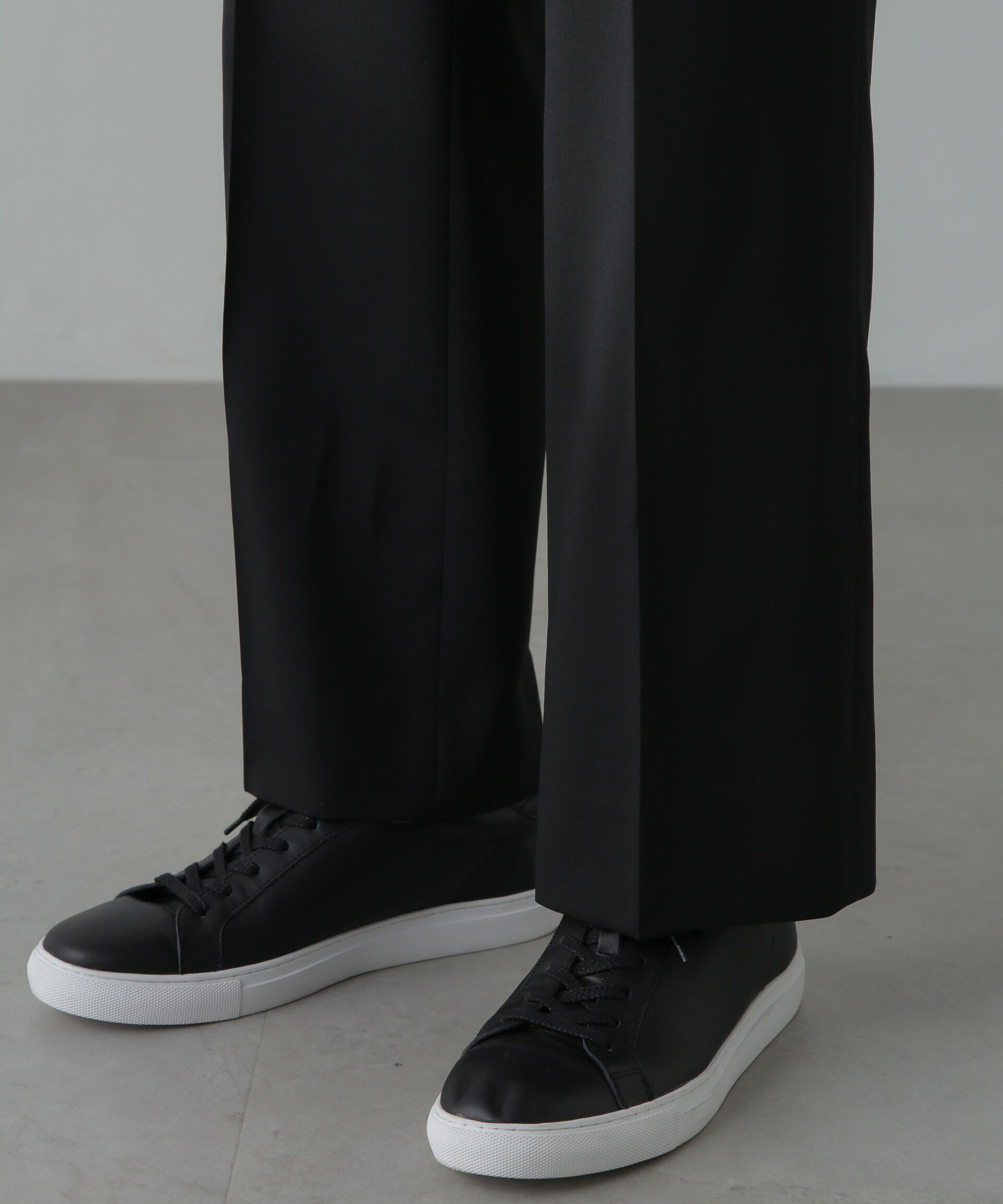 nano･universe「COOLMAX T/Wストレッチブートレッグパンツ」|チノ|