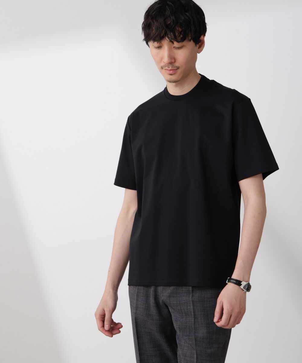 nano･universe「ジャケT(R) プレミアム クルーネック 半袖」|Tシャツ・カットソー|