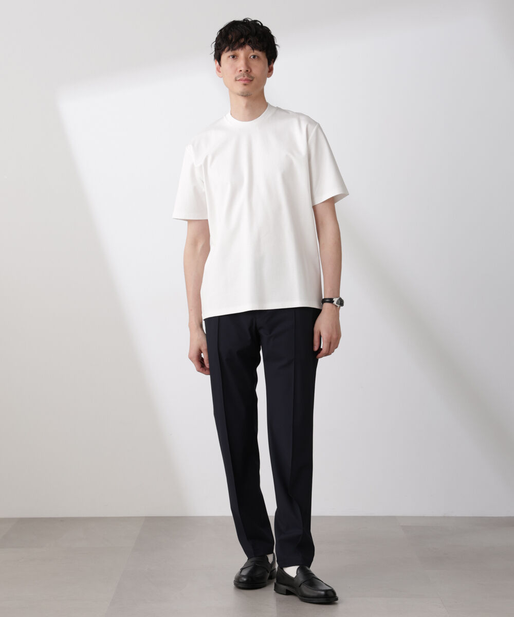 nano･universe「ジャケT(R) プレミアム クルーネック 半袖」|Tシャツ・カットソー|