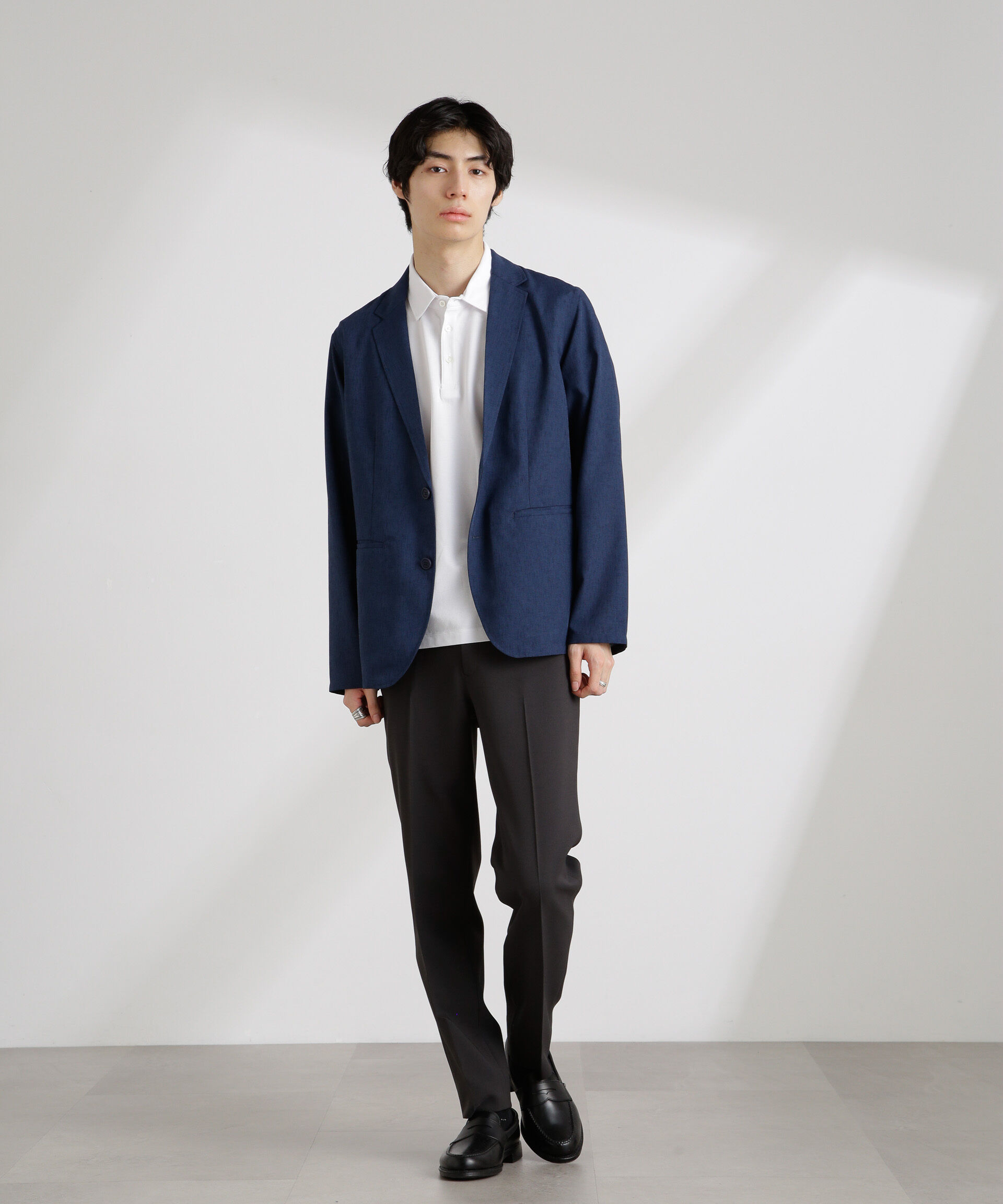 nano･universe「テックリネンライトジャケット」|テーラードジャケット|