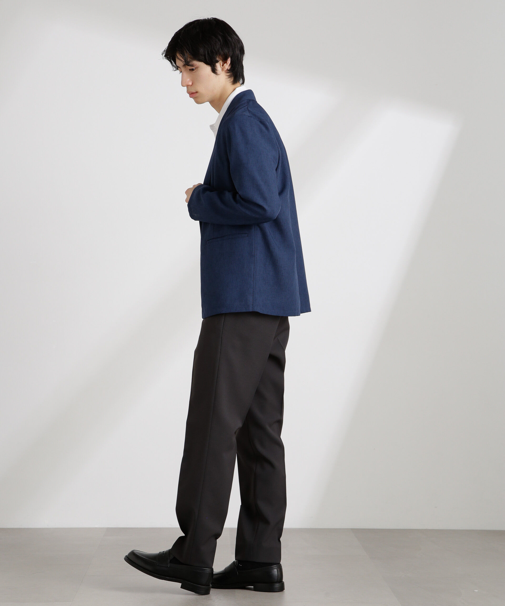 nano･universe「テックリネンライトジャケット」|テーラードジャケット|