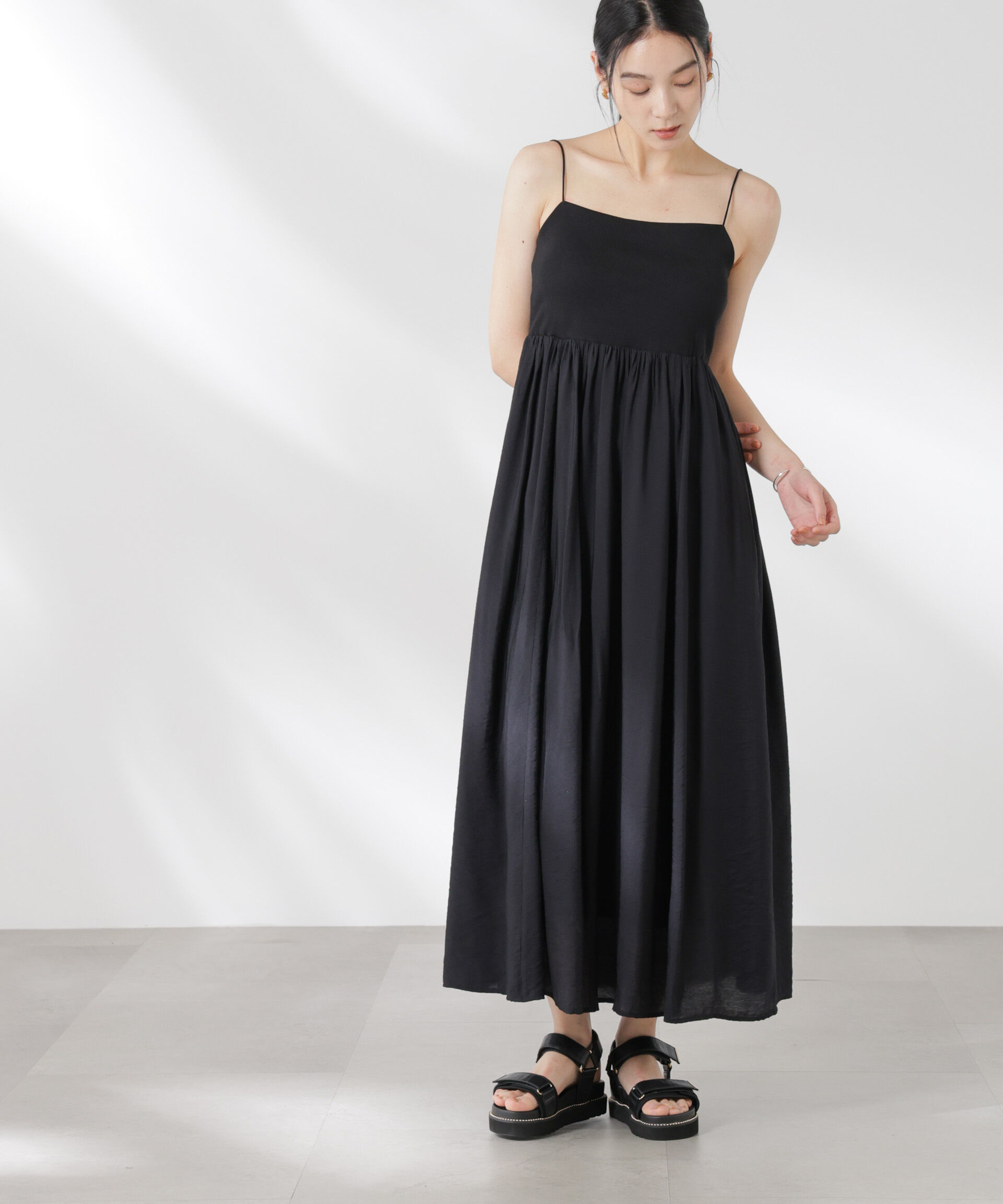 nano･universe「リブドッキング2wayキャミワンピース」|ワンピース|