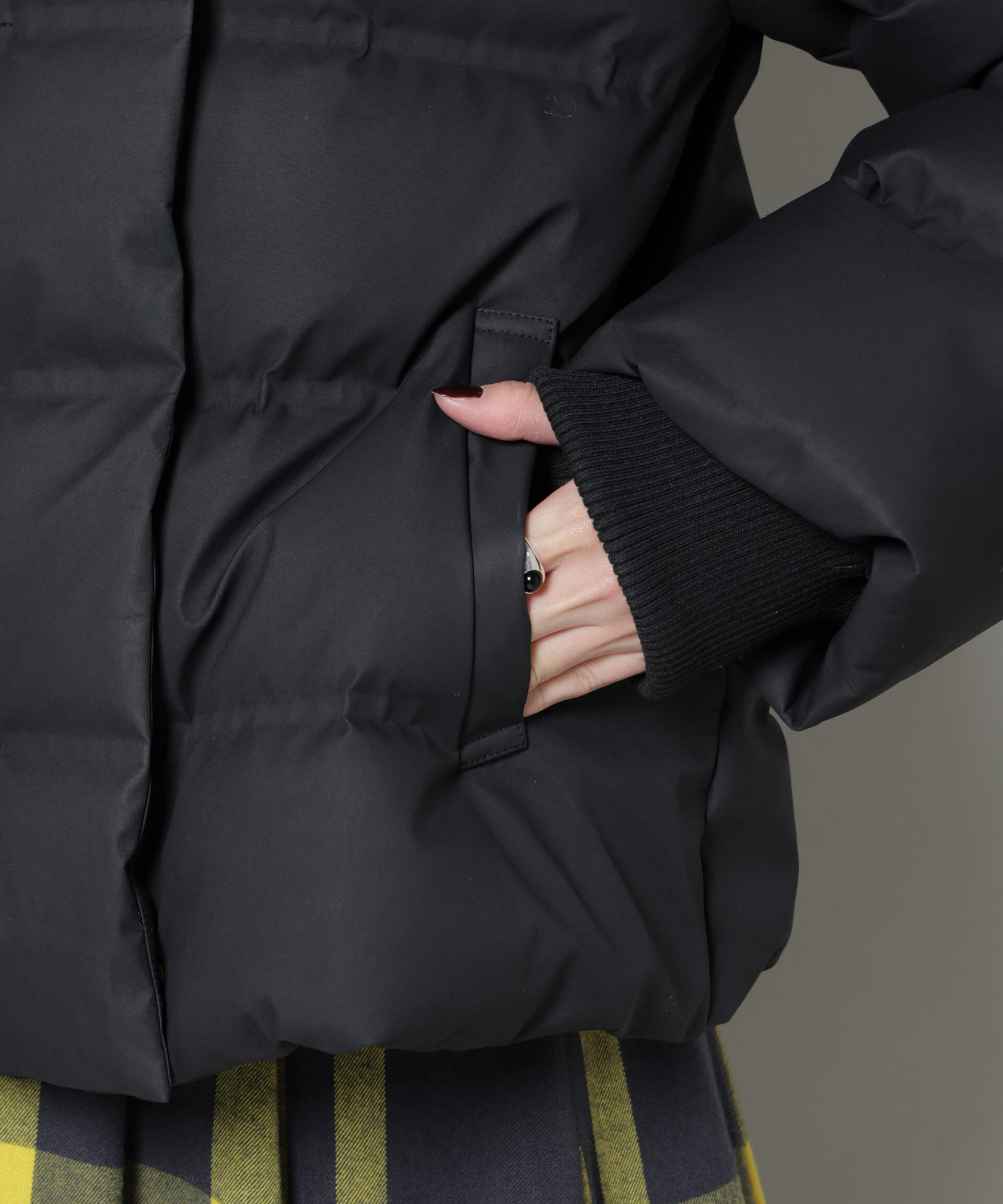 nano･universe「ボリュームネックダウンショートコート」|ダウン|