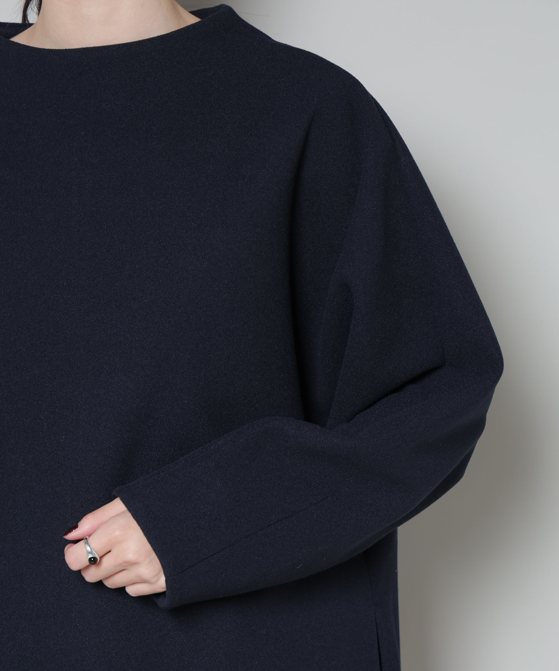 nano･universe「ｿﾌﾄﾒﾙﾄﾝｼﾞｬｰｼﾞｰﾀｯｸｽﾘｰﾌﾞﾓｯｸﾈｯｸﾄｯﾌﾟｽ(」|シャツ・ブラウス|