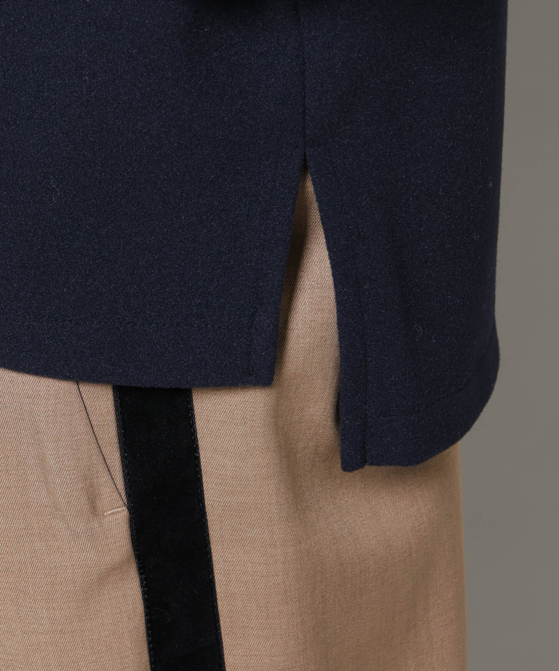 nano･universe「ｿﾌﾄﾒﾙﾄﾝｼﾞｬｰｼﾞｰﾀｯｸｽﾘｰﾌﾞﾓｯｸﾈｯｸﾄｯﾌﾟｽ(」|シャツ・ブラウス|