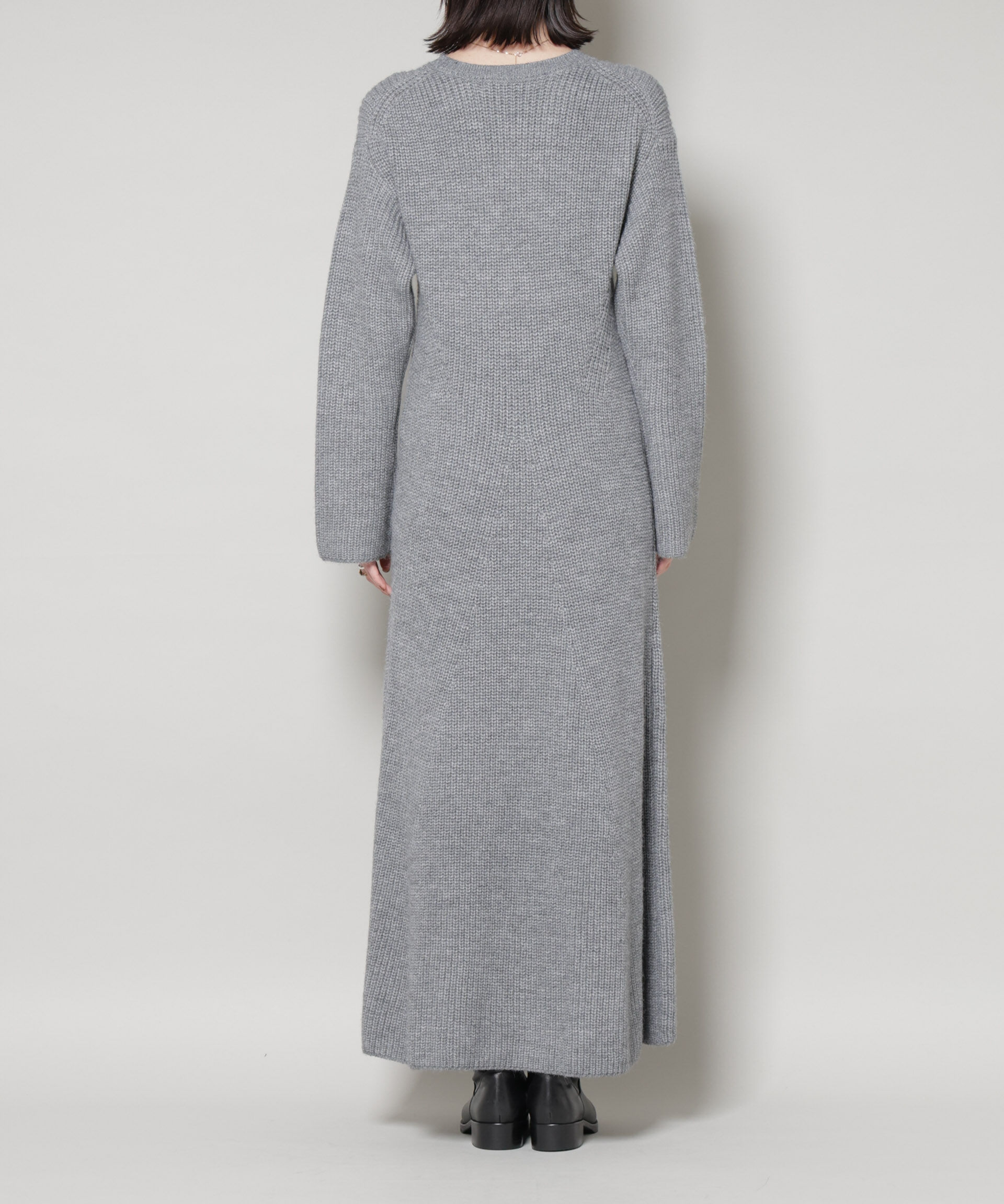 nano･universe「片畦フレアニットワンピース」|ワンピース|