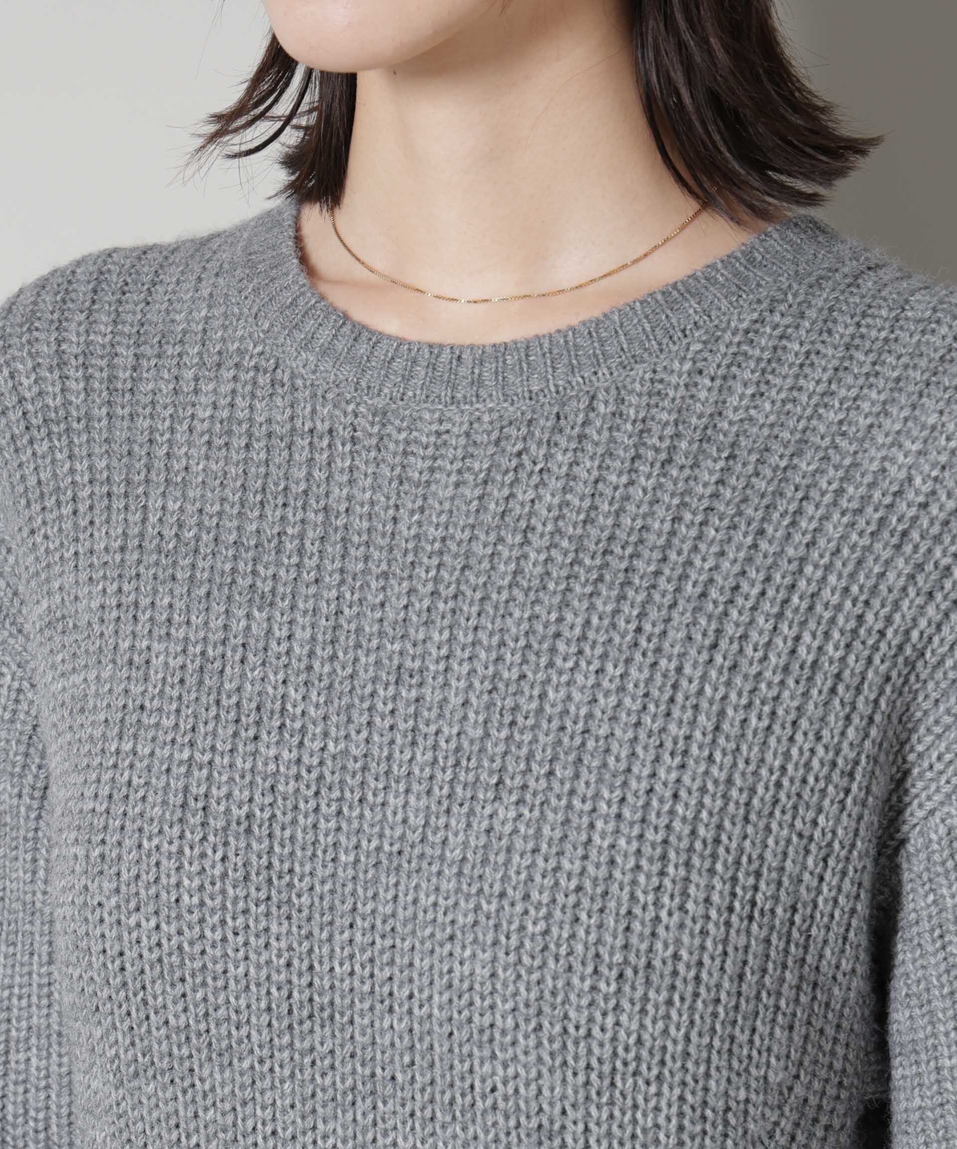 nano･universe「片畦フレアニットワンピース」|ワンピース|