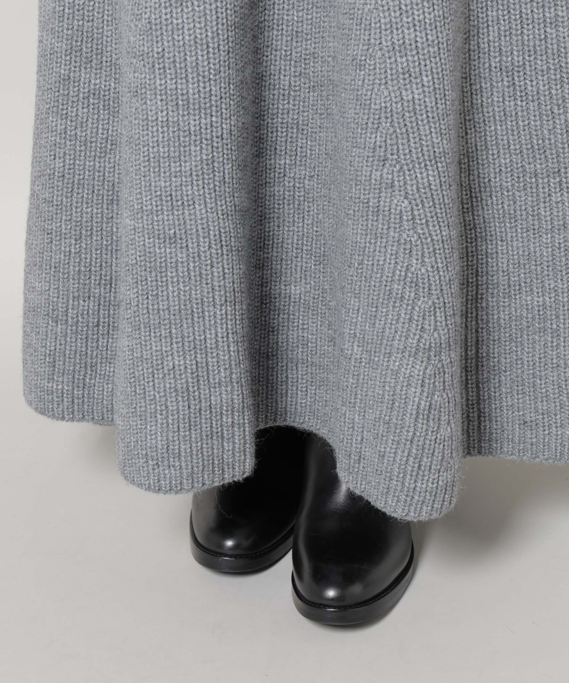 nano･universe「片畦フレアニットワンピース」|ワンピース|