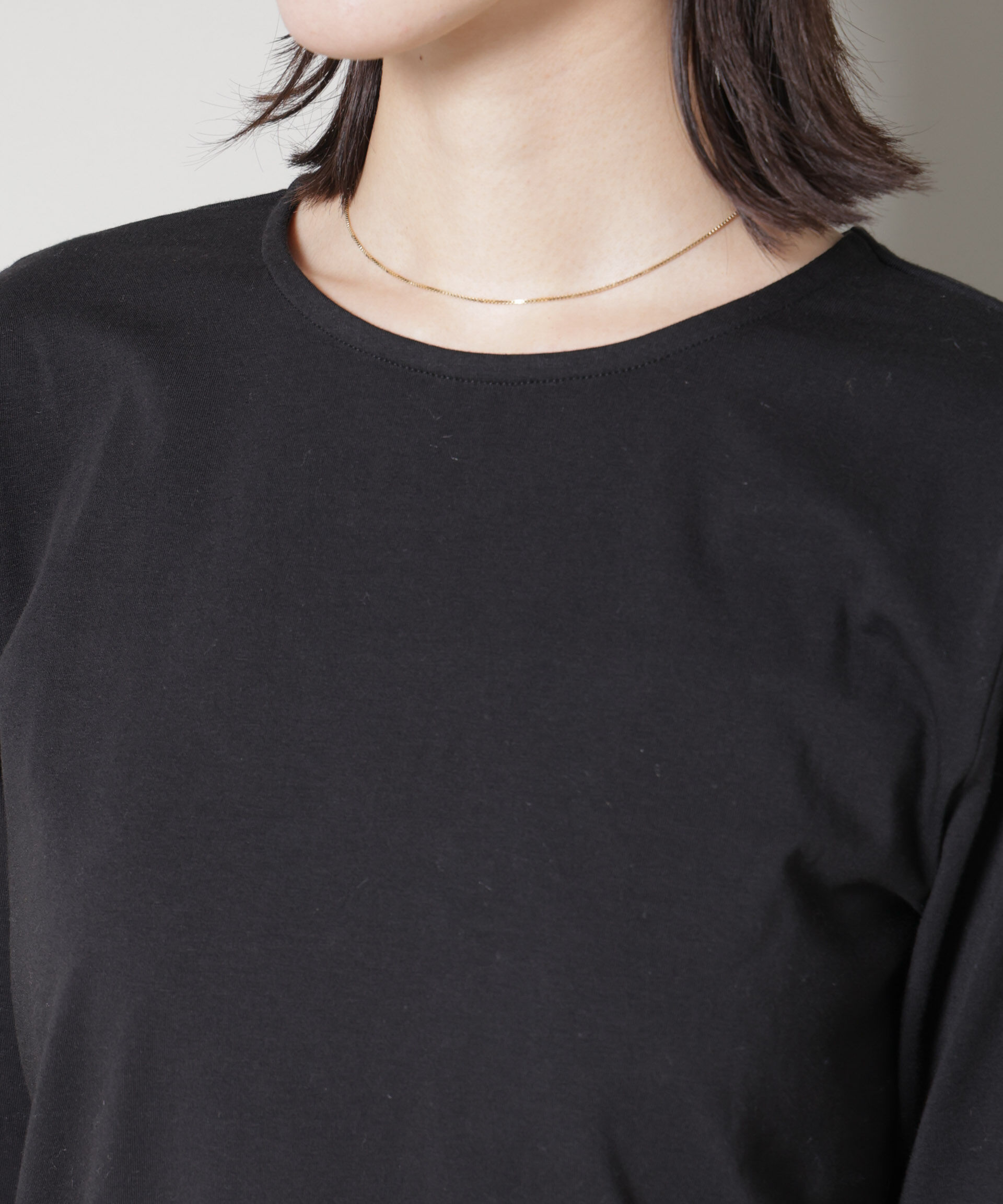 nano･universe「裾レースドッキングロングTシャツ」|Tシャツ・カットソー|