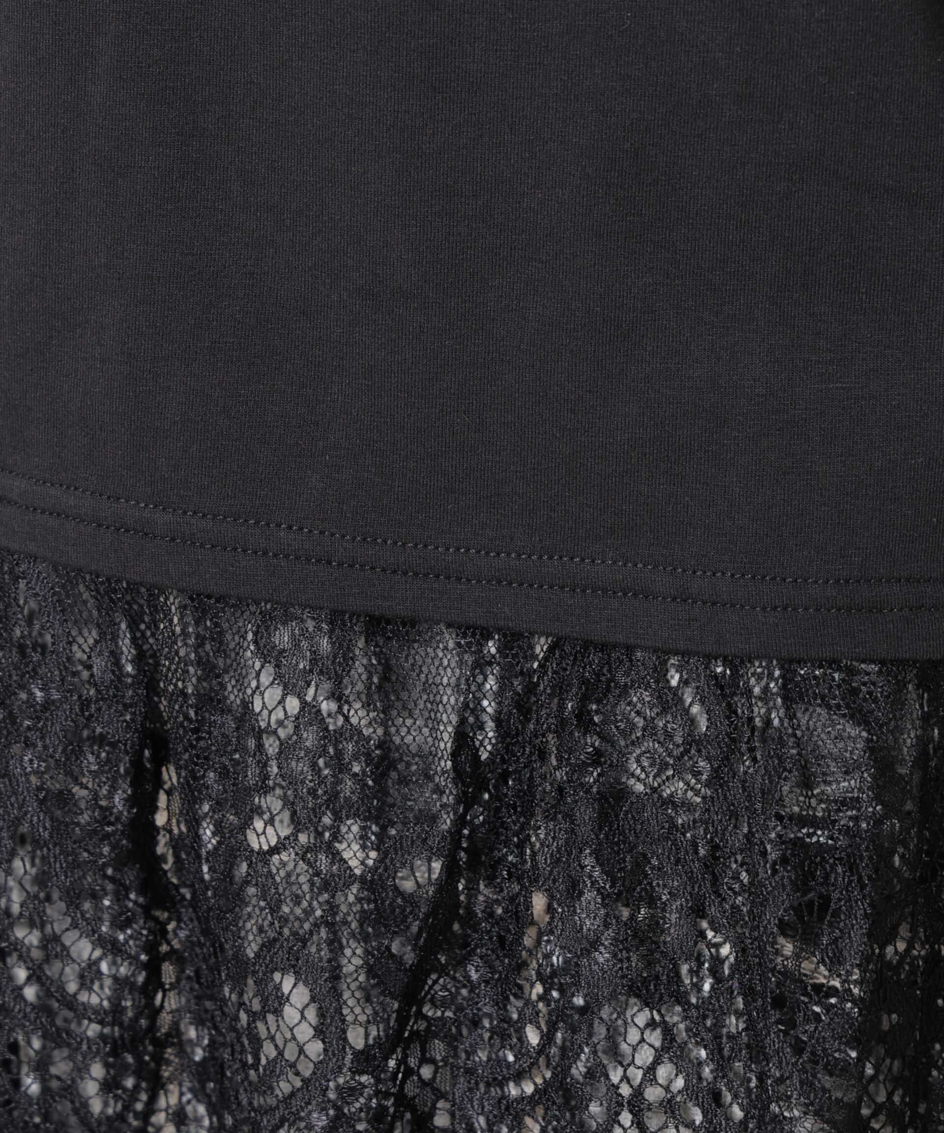 nano･universe「裾レースドッキングロングTシャツ」|Tシャツ・カットソー|